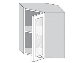 1.60.3у Шкаф настенный (h=720) угловой на 600мм со стекл. дверцей в Югорске - yugorsk.magazinmebel.ru | фото