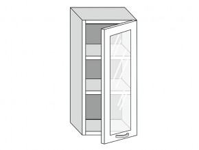 19.40.3 Шкаф настенный (h=913) на 400мм с 1-ой стекл. дверцей в Югорске - yugorsk.magazinmebel.ru | фото