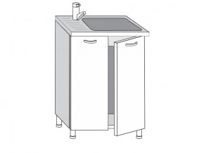 2.60.2мн Шкаф-стол на 600мм под накладную мойку с 2-мя дверцами в Югорске - yugorsk.magazinmebel.ru | фото