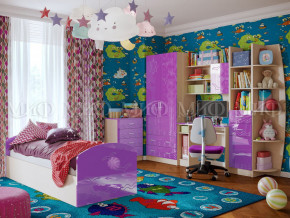 Детская комната Юниор-2 Фиолетовый металлик в Югорске - yugorsk.magazinmebel.ru | фото