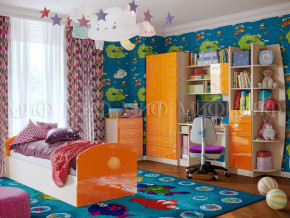 Детская комната Юниор-2 Оранжевый металлик в Югорске - yugorsk.magazinmebel.ru | фото