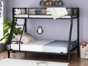 Двухъярусная кровать Гранада-1 140 черный в Югорске - yugorsk.magazinmebel.ru | фото