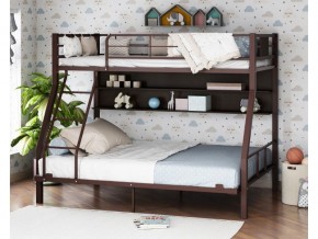 Двухъярусная кровать Гранада-1П 140 коричневый в Югорске - yugorsk.magazinmebel.ru | фото - изображение 1