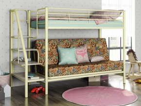 Двухъярусная кровать с диваном Мадлен 3 Слоновая кость-марки в Югорске - yugorsk.magazinmebel.ru | фото