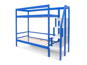Двухъярусная кровать Svogen с бортиком синий в Югорске - yugorsk.magazinmebel.ru | фото - изображение 2