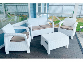 Комплект уличной мебели Yalta Terrace Set белый в Югорске - yugorsk.magazinmebel.ru | фото