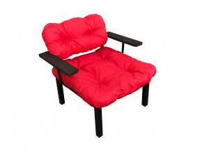 Кресло Дачное красная подушка в Югорске - yugorsk.magazinmebel.ru | фото