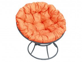 Кресло Папасан без ротанга оранжевая подушка в Югорске - yugorsk.magazinmebel.ru | фото