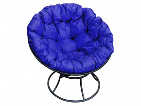 Кресло Папасан без ротанга синяя подушка в Югорске - yugorsk.magazinmebel.ru | фото