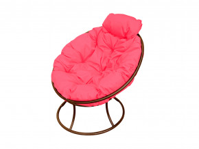 Кресло Папасан мини без ротанга розовая подушка в Югорске - yugorsk.magazinmebel.ru | фото - изображение 1