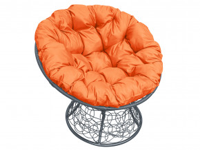 Кресло Папасан с ротангом оранжевая подушка в Югорске - yugorsk.magazinmebel.ru | фото