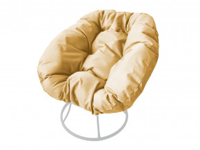 Кресло Пончик без ротанга бежевая подушка в Югорске - yugorsk.magazinmebel.ru | фото - изображение 1