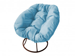 Кресло Пончик без ротанга голубая подушка в Югорске - yugorsk.magazinmebel.ru | фото