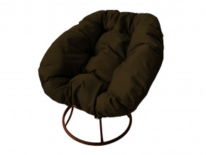 Кресло Пончик без ротанга коричневая подушка в Югорске - yugorsk.magazinmebel.ru | фото