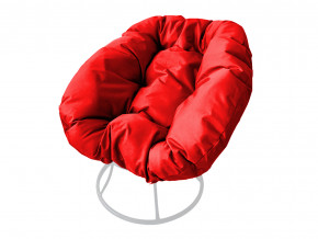 Кресло Пончик без ротанга красная подушка в Югорске - yugorsk.magazinmebel.ru | фото - изображение 1