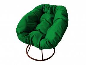 Кресло Пончик без ротанга зелёная подушка в Югорске - yugorsk.magazinmebel.ru | фото - изображение 1