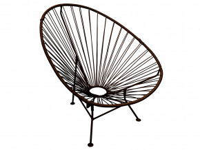 Кресло Ракушка с ротангом коричневый в Югорске - yugorsk.magazinmebel.ru | фото