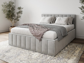 Кровать 1400 Лана серый велюр в Югорске - yugorsk.magazinmebel.ru | фото