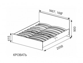 Кровать 1600х2000 ортопедическое основание в Югорске - yugorsk.magazinmebel.ru | фото