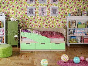 Кровать Бабочки 1600 Салатовый в Югорске - yugorsk.magazinmebel.ru | фото