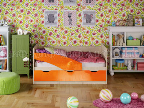 Кровать Бабочки 1800 Оранжевый металлик в Югорске - yugorsk.magazinmebel.ru | фото - изображение 1