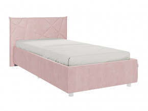 Кровать Бест 900 велюр нежно-розовый в Югорске - yugorsk.magazinmebel.ru | фото - изображение 1