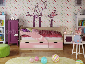 Кровать Дельфин-1 1600 Розовый металлик в Югорске - yugorsk.magazinmebel.ru | фото