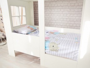 Кровать детская Теремок без ящика белая в Югорске - yugorsk.magazinmebel.ru | фото - изображение 2