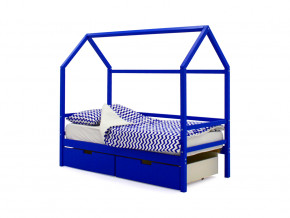 Кровать-домик Svogen с ящиками синий в Югорске - yugorsk.magazinmebel.ru | фото - изображение 1