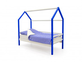 Кровать-домик Svogen сине-белый в Югорске - yugorsk.magazinmebel.ru | фото - изображение 1