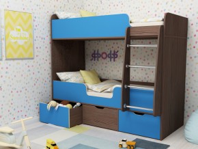 Кровать двухъярусная Малыш двойняшка бодега-голубой в Югорске - yugorsk.magazinmebel.ru | фото - изображение 1