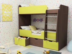 Кровать двухъярусная Малыш двойняшка бодега-лайм в Югорске - yugorsk.magazinmebel.ru | фото