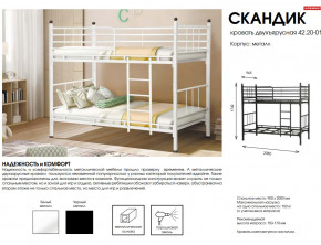 Кровать двухъярусная Скандик 42.20-01 в Югорске - yugorsk.magazinmebel.ru | фото - изображение 2