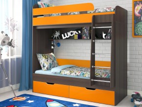 Кровать двухъярусная Юниор 5 Бодего-Оранжевый в Югорске - yugorsk.magazinmebel.ru | фото