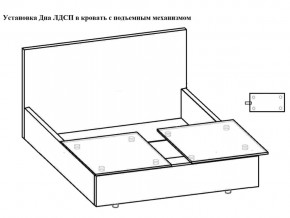 Кровать Феодосия норма 180 с механизмом подъема и дном ЛДСП в Югорске - yugorsk.magazinmebel.ru | фото - изображение 5