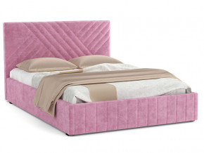 Кровать Гамма 1400 с основанием велюр тенерифе розовый в Югорске - yugorsk.magazinmebel.ru | фото