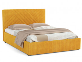 Кровать Гамма 1600 с основанием велюр тенерифе куркума в Югорске - yugorsk.magazinmebel.ru | фото