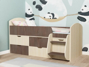 Кровать Малыш-7 Дуб-Бодега в Югорске - yugorsk.magazinmebel.ru | фото