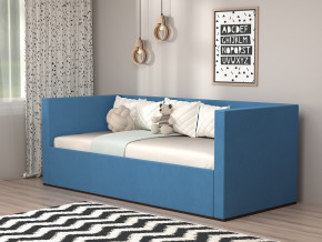 Кровать мягкая с подъёмным механизмом арт. 030 синий в Югорске - yugorsk.magazinmebel.ru | фото
