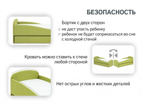 Кровать с ящиком Letmo авокадо (рогожка) в Югорске - yugorsk.magazinmebel.ru | фото - изображение 12