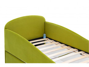 Кровать с ящиком Letmo оливковый (велюр) в Югорске - yugorsk.magazinmebel.ru | фото - изображение 3