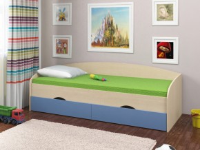 Кровать Соня 2 дуб молочный-голубой в Югорске - yugorsk.magazinmebel.ru | фото - изображение 1