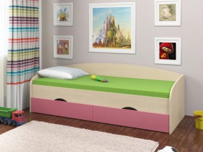 Кровать Соня 2 дуб молочный-розовый в Югорске - yugorsk.magazinmebel.ru | фото