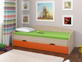 Кровать Соня 2 сонома-оранжевый в Югорске - yugorsk.magazinmebel.ru | фото - изображение 1