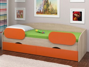 Кровать Соня 2 сонома-оранжевый в Югорске - yugorsk.magazinmebel.ru | фото - изображение 2