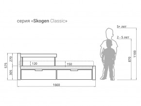 Кровать Svogen classic с ящиками и бортиком графит в Югорске - yugorsk.magazinmebel.ru | фото - изображение 2