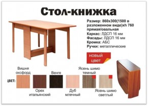 Прямой стол-книжка венге в Югорске - yugorsk.magazinmebel.ru | фото - изображение 2