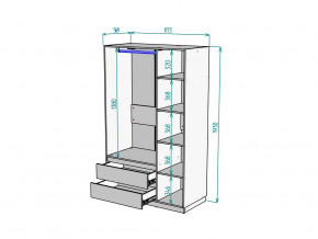 Шкаф Malta light H298 Белый в Югорске - yugorsk.magazinmebel.ru | фото - изображение 2