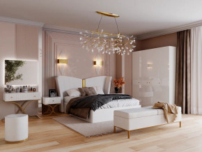 Спальня Рише белый глянец с перламутром в Югорске - yugorsk.magazinmebel.ru | фото - изображение 1