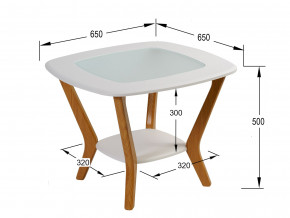Стол журнальный Мельбурн Белый в Югорске - yugorsk.magazinmebel.ru | фото - изображение 2